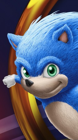 Sonic the Hedgehog, poster, HD (vertical)