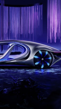 Mercedes-Benz VISION AVTR, CES 2020, electric cars, 8K (vertical)