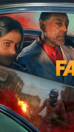 Far Cry 6, Giancarlo Esposito, artwork, 8K (vertical)