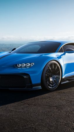 Bugatti Chiron Pur Sport, 2020 cars, supercar, 4K (vertical)