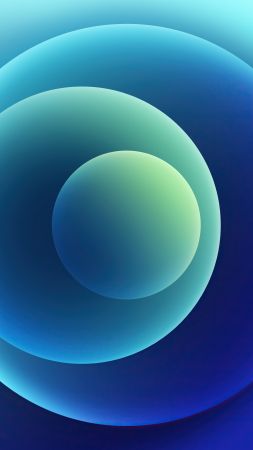 iPhone 12, blue, abstract, Apple October 2020 Event, 4K (vertical)