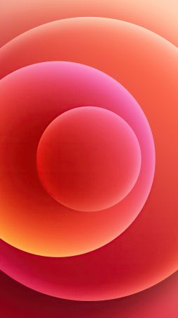 iPhone 12, red, abstract, Apple October 2020 Event, 4K (vertical)