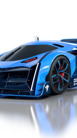 Bugatti Vision Le Mans, supercar, hypercar, 8K (vertical)