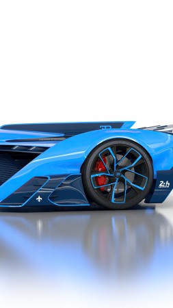 Bugatti Vision Le Mans, supercar, hypercar, 8K (vertical)