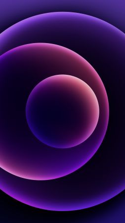 iPhone 12, purple, abstract, Apple April 2021 Event, 4K (vertical)