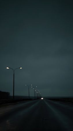 Opera, dark, road, 4K (vertical)