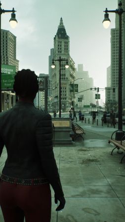 The Matrix Awakens, screenshot, 4K (vertical)