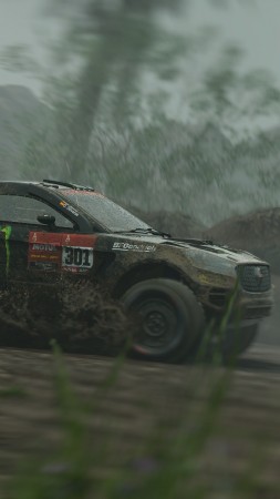 Dakar Desert Rally, screenshot, 4K (vertical)