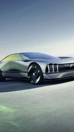 Peugeot Inception, 2023 cars, electric cars, 8K (vertical)