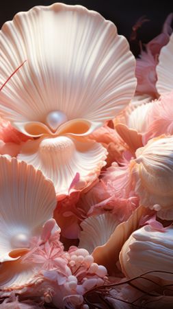 shells, pink (vertical)