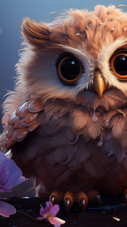 user avatar, owl (vertical)