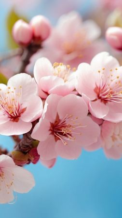 Blossom, flowers, pink (vertical)