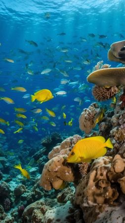fish, underwater, corals (vertical)