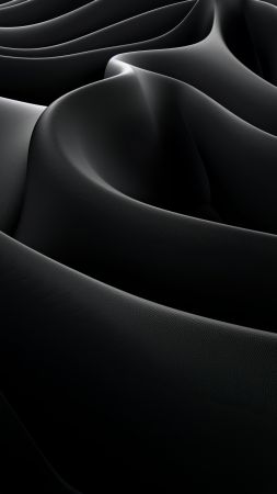 iPhone 16, waves, black (vertical)
