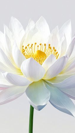 lotus, white (vertical)