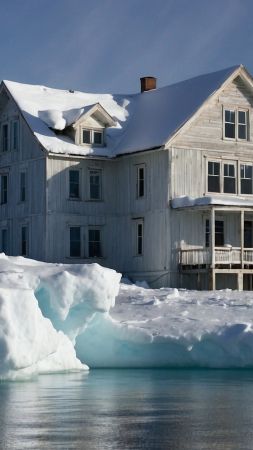 house, winter, snow (vertical)
