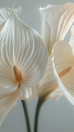 flowers, white (vertical)