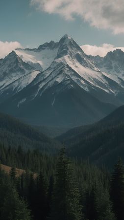 forest, mountains (vertical)