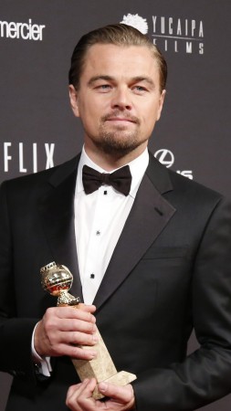 Leonardo DiCaprio, 86th Academy Awards, oscar, Golden Globe, actor, film producer (vertical)