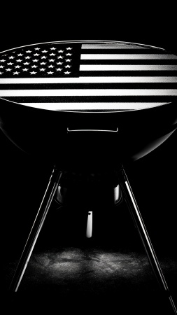 dark wallpaper wallpaper, grilling, grilling accessories, background for mobile wallpaper (vertical)