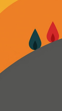 red image wallpaper, simple shape, striking visuals, background for mobile wallpaper (vertical)