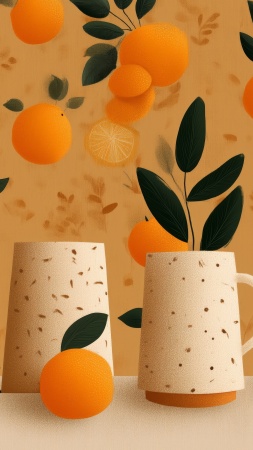 autumn drinks wallpaper, seasonal flavors, seasonal recipes, background for mobile wallpaper (vertical)