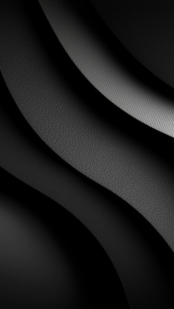 black waves wallpaper, hard surface, dynamic motion, background for mobile wallpaper (vertical)