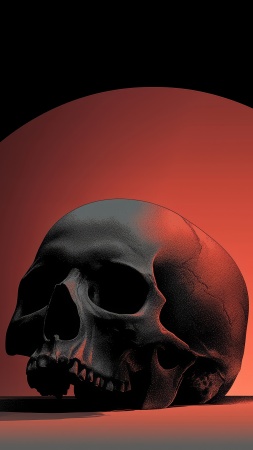 skull images wallpaper, spooky decor, skull patterns, background for mobile wallpaper (vertical)