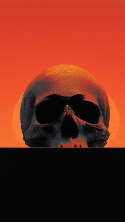 skulls wallpaper, spooky decorations, horror themes, background for mobile wallpaper (vertical)