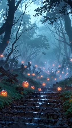 halloween pumpkin wallpaper, spooky decor, jack o lantern designs, background for mobile wallpaper (vertical)