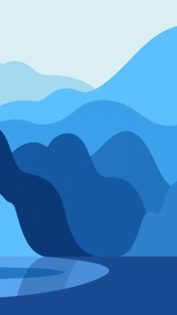 flat blue color wallpaper, clean aesthetic, clean lines, background for mobile wallpaper (vertical)