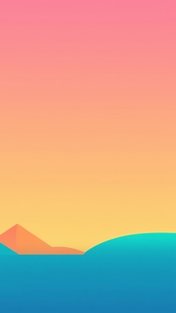 colorful shapes wallpaper, geometric art, rainbow colors, background for mobile wallpaper (vertical)