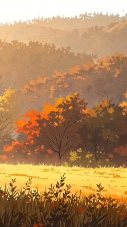 harvest fields wallpaper, pumpkin patches, nature trails, background for mobile wallpaper (vertical)