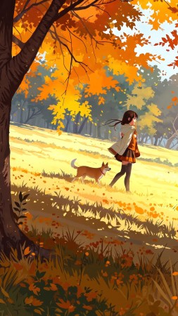 golden field wallpaper, seasonal landscape, picturesque views, background for mobile wallpaper (vertical)