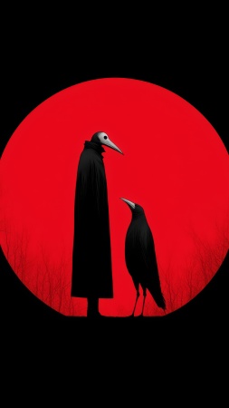 spooky art wallpaper, spooky vibes, gothic decor, background for mobile wallpaper (vertical)