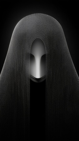 dark art wallpaper, witchy vibes, haunting imagery, background for mobile wallpaper (vertical)