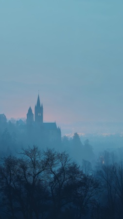 gothic wallpaper, dark clouds, supernatural, background for mobile wallpaper (vertical)