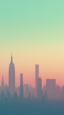 skyscraper wallpaper, nyc, metropolitan area, background for mobile wallpaper (vertical)