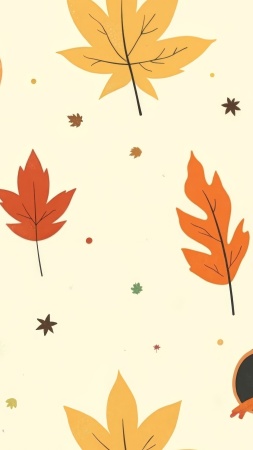 fall clipart wallpaper, 4k background, thanksgiving art, background for mobile wallpaper (vertical)