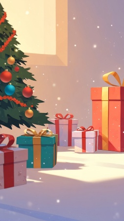 christmas gift wallpaper, holiday shopping, unique gifts, background for mobile wallpaper (vertical)