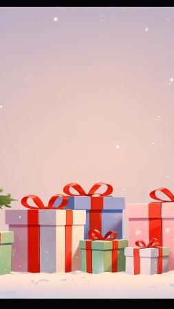 holiday shopping wallpaper, unique holiday gifts, gift guide, background for mobile wallpaper (vertical)
