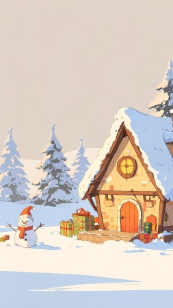 pine forest wallpaper, winter scenery, pine trees, background for mobile wallpaper (vertical)