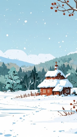 hot cocoa wallpaper, warm beverages, winter landscape photography, background for mobile wallpaper (vertical)