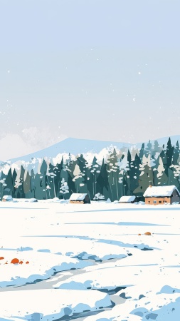 cozy blankets wallpaper, snowflakes falling, warm blankets, background for mobile wallpaper (vertical)