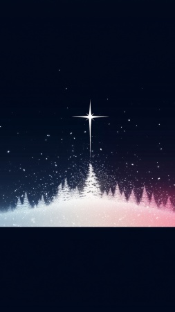 star wallpaper, snowy sky, constellations, background for mobile wallpaper (vertical)