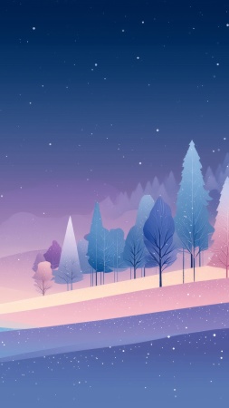 winter night wallpaper, night sky photography, winter sky, background for mobile wallpaper (vertical)