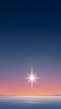 winter night wallpaper, snowy night, celestial beauty, background for mobile wallpaper (vertical)