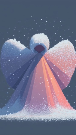 angel wallpaper, christmas tree decor, religious ornaments, background for mobile wallpaper (vertical)