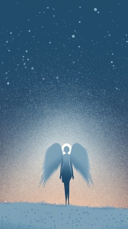 angel wallpaper, holiday ornaments, tree ornaments, background for mobile wallpaper (vertical)
