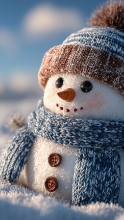 decorations wallpaper, cute snow, cute winter, background for mobile wallpaper (vertical)